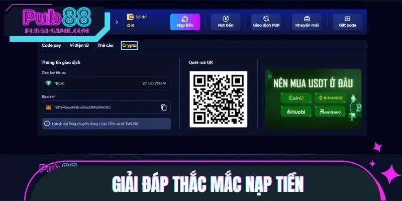 Giải đáp thắc mắc theo hướng dẫn nạp tiền Giải đáp thắc mắc theo hướng dẫn nạp tiền