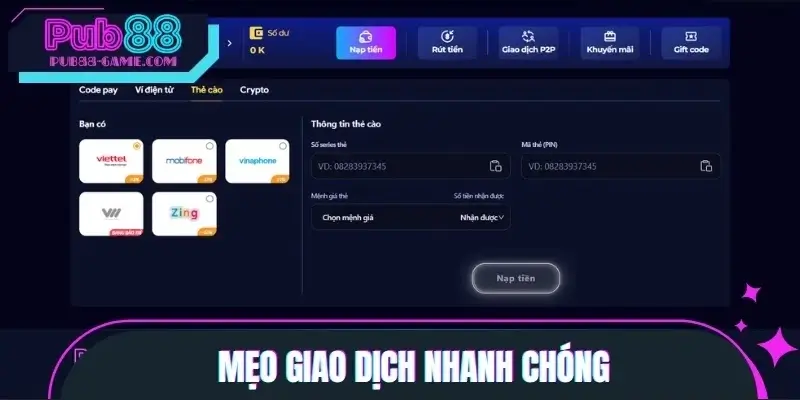 Mẹo giao dịch nhanh chóng Mẹo giao dịch nhanh chóng
